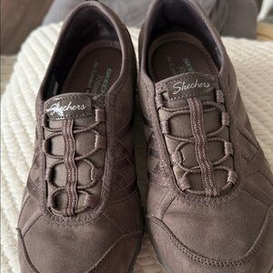 Skechers Ladies  Dark Brown Sneakers